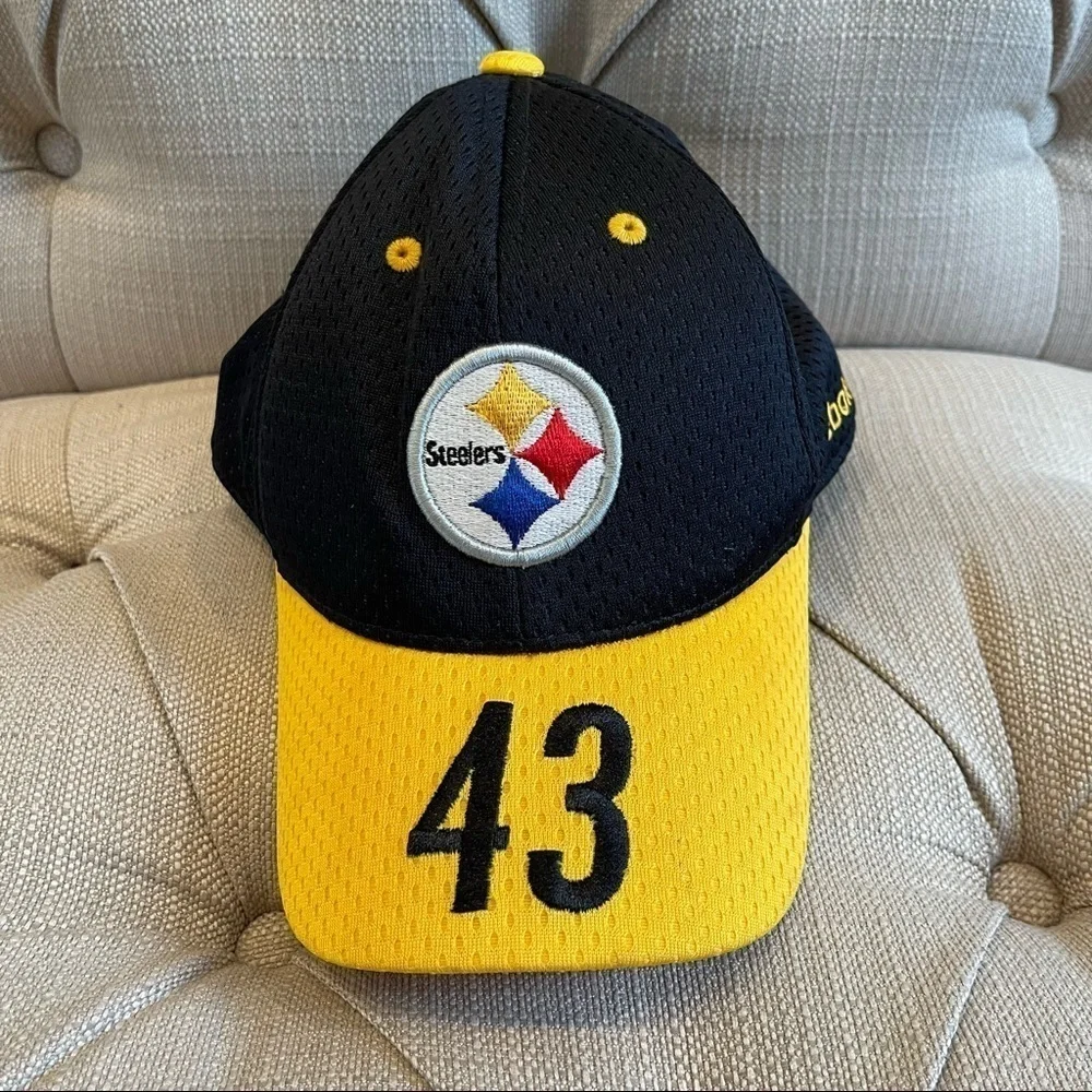 Kid’s NFL Troy Polamalu Steelers Youth Hat Fully Adjustable For Most
